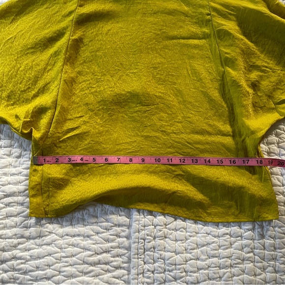 Ann Taylor LOFT Batwing Chartreuse Blouse - Picture 7 of 7